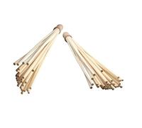 BIUDECO 2PCS Bamboo Back Massager Stick Manual Therapy Tool for Neck Shoulder Waist and Legs Traditional Guasha Massage Hammer for Muscle Relaxation and Stress Relief Portable for Home and