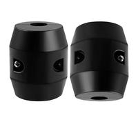 BIUDECO 2pcs Black Plastic Kitchen Pull Down Faucet Hose Weight Balls with Screw, Replacement Gravity Balls for Pull-Out Sink Hose, Sturdy Kitchen Faucet Accessories