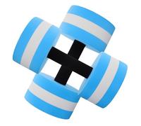 BIUDECO 2PCS Blue Foam Water Dumbbells Set for Aquatic Fitness and Aerobic Training, Small Floatation Swim Barbells for Pool Workout and Adult Swim Exercise Gear