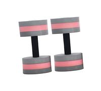 BIUDECO 2pcs Eva Water Dumbbells for Swimming Yoga Durable Floating Pool Barbells for Men and Women Lightweight Low Water Absorption Fitness Equipment in Gray Red