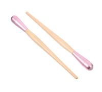 BIUDECO 2pcs Facial Caring Ice Roller for Face and Eye Massage, Lightweight Pink Jade Stone Roller, Effective Eye Puffiness Relief and Facial Massage Tool for Outdoor Relaxation