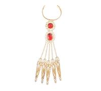 BIUDECO 2pcs Finger Claw Fingertip Covers Lightweight Dance Hand Accessories with Wrist Straps Skin-friendly Decorative Rings for Women Stage Performance