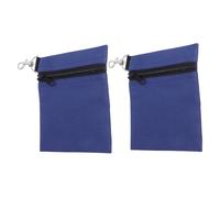 BIUDECO 2pcs Golf Tee Bag Pouch with Nylon Zipper and Rotating Lobster Claw Clip Portable Golf Accessories Organizer for Men Women Compact Utility Storage for Tees and Balls