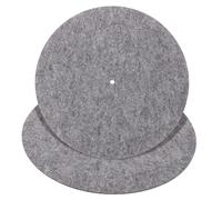 BIUDECO 2pcs Grey Felt Vinyl Record Mats for Turntable Anti-slip Protective Pads for Vinyl Record Player Accessories Sturdy Slipmats for Stable Playback