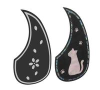 BIUDECO 2pcs Guitar Plate Pickguard Minimalist Style Folk Guitar Pickguards for Acoustic