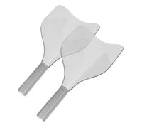 BIUDECO 2pcs Hairdressing Shield with Handle for Hair Coloring and Styling Pet Face Cover for Salon and Home Use Comfortable Grip Haircut Face Mask for Professional Hair Care