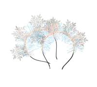 BIUDECO 2pcs Headband Headpiece Tiara Decorative Christmas Hair Bands Eve Christmas Cute Boy Headdress Faux Have Girl Party Greeter