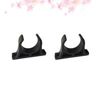 BIUDECO 2pcs Kayak Paddle Holder Clip for Plastic Boats Black Plastic Paddle Clip Screw Fix for Outdoor Activity Use and Inflatable Watercraft