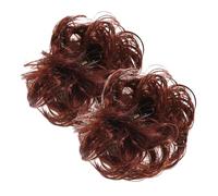 BIUDECO 2Pcs Large Claw Clip Messy Bun Hair Piece Wavy Curly Hair Extensions Synthetic Bun for Women Styling Accessories