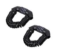 BIUDECO 2pcs Lightweight Bicycle Password Locks Steel Cable Theft Combination for Bikes Motorcycles Battery Cars Portable Extendable Security Lock for Outdoor Riding