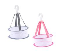 BIUDECO 2pcs Makeup Sponge Drying Basket with Hanging Hook, Cosmetic Puff and Brush Drying Net for Beauty Tools Storage and Air-dry, Suitable for Makeup Sponges and Brushes Use at Home Or Travel