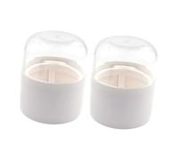 BIUDECO 2pcs Makeup Sponge Holders Portable Cosmetic Egg Storage Cases for Women and Breathable Makeup Accessory Organizer Space-saving Travel Supply