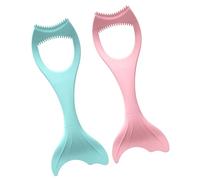 BIUDECO 2pcs Mascara Shield and Eyeliner Card Silicone Makeup Aid Tools Portable Eyelash Assist Kit for Girls and Women Eye Makeup Application