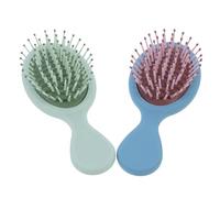 BIUDECO 2pcs Massage Hair Combs Lightweight Anti-static Detangling Hairstyle Combs for Women Smooth Brushing with Airbag Cushion Mint Green Blue