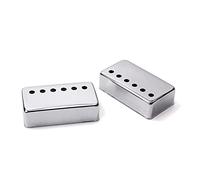 BIUDECO 2pcs Metal Humbucker Pickup Covers for Electric Guitar Semi-open Dual Coil Cover for Guitar Accessories Kit