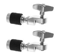 BIUDECO 2pcs Metal Secure Cymbal Clutch Hi-hat Clutch for Jazz Rock Drum Kit for Live Performances and Studio Use