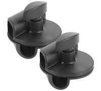 BIUDECO 2pcs Mic Clamps for Microphone Arm Desk Mount, Rotatable Mic Clips Compatible 15mm to 19mm Boom Stand Poles, Adjustable Microphone Holder Clips for Live Stage and Studio Use