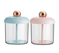 BIUDECO 2pcs Multi-Hole Breathable Foam Maker Cups Facial Cleaner Foam Bubble Maker Tool for Face Wash and Blue Gold Press Plates