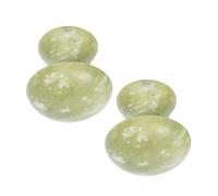 BIUDECO 2pcs Mushroom-shaped Jade Facial Roller and Guasha Scraping Massage Tool for Eye and Face Beauty Care, Green Jade Stone Set for Women’s Skin Tightening and Puffiness Reduction