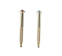 BIUDECO 2pcs Nail Hand Drills Golden Jewelry Piercing Tool for Nail Art for Gel Acrylics Suitable for Home Salon Use Random Color