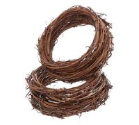 BIUDECO 2pcs Natural Rattan Grapevine Wreaths for DIY Crafting Rustic Vine Garland Rings for Indoor Outdoor Wall Hanging Front Door Decor Holiday Party and Everyday Use