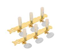 BIUDECO 2pcs Open-style Guitar Tuning Pegs for Acoustic Ukulele Iron Precision Tuners Stable Sound Adjustment for Travel Performances