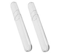 BIUDECO 2pcs Oval Eyelash Tweezer Case Circular Travel Organizer for Lash Extension Tweezers Protective Storage Box for Beauty Tools