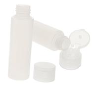 BIUDECO 2pcs PE Flip-top Travel Bottles Reusable Squeeze Tubes for Essential Oils and Cosmetics Leakproof Compact Containers for Outdoor Business Trips Camping