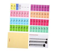 BIUDECO 2pcs Piano Keyboard Stickers Removable Decals for Piano Notes Guide for Beginners Design for Quick Practice