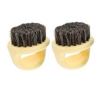 BIUDECO 2Pcs Portable Beard Brush for Men Lightweight Multi-use Bristle Grooming Tool for Broken Hair Removal and Neckline Cleaning Suitable for Home and Barber Salon Use