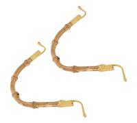 BIUDECO 2pcs Rattan Teapot Handles Bamboo-Shaped Pot Handles for Loose Leaf Tea Diffuser, Compatible with Induction Tea Kettle, 22cm Circumference Suitable for 12-13cm Pot Distance