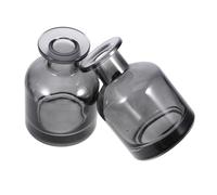 BIUDECO 2pcs Refillable Glass Diffuser Bottles Cylindrical Empty Essential Oil Containers for Reed Diffusers Portable Space-saving Aroma Bottles for Home Office Car Fragrance Use