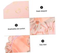 BIUDECO 2pcs Reusable Double Layer Shower Hair Caps for Adults Elastic Fit for All Hair Lengths Washable Bathing Caps for Travel Spa Home Use Pink Green