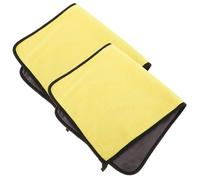 BIUDECO 2Pcs Reusable Microfibre Cleaning Cloths Thick Dual-sided Drying Towels for Motorcycles Bikes Cars Highly Absorbent Scratch-resistant Multi-function Drying Towels for Daily Use