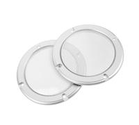 BIUDECO 2pcs Round Iron Mesh Speaker Grille Covers Durable Audio Speaker Protectors for Car Stereo Home Theater Sound Quality Decorative Woofer Guard