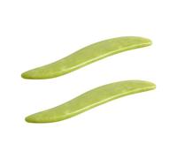 BIUDECO 2pcs Scraping Board Massage Circulation Back Scratchers Fascia Body Muscle Scraping Tool Tool 효자손 Skincare Stone Green Xiuyan Jade