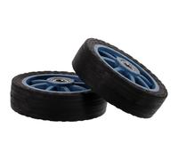 BIUDECO 2pcs Shopping Cart Caster Replacement Wheels PVC Material User-Friendly Easy Installation Suitable for Push Cart and Wheelchair Accessories
