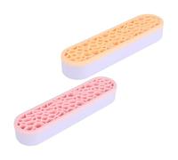 BIUDECO 2Pcs Silicone Makeup Brush Holders with Lipstick Storage Multipurpose Cosmetic Organizer Stand for Vanity Desktop High-grade Material Large Capacity Rack for Home and Dressing Use