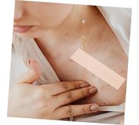 BIUDECO 2Pcs Skin-colored Medical Grade Silicone Scar Tape Breathable Scar Removal Patches for Surgery Burns Acne Soft Lightweight Invisible Skin-friendly Adhesive Stickers