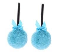 BIUDECO 2Pcs Soft Plush Powder Puff for Effortless Makeup Application Comfortable Handle Design for Loose and Setting Powders Travel-friendly Makeup Tools for Smooth Finish