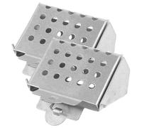 BIUDECO 2pcs Stainless Steel Bee Holder Clip-style Queen Cage for Beekeeping Equipment Lightweight Portable Tool for Garden Apiary Larvae Protection and Grafting Safety