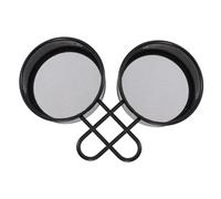 BIUDECO 2Pcs Stainless Steel Mesh Strainer with Handle Fine Flour Sieve for Baking Multi-Functional Kitchen Sifter for Cocoa Powdered Sugar Easy-Clean and Hangable Design