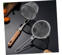 BIUDECO 2Pcs Stainless Steel Skimmer Spoons with Hanging Heat Resistant Colanders for Hot Pot Cooking Multifunctional Kitchen Strainers for Vegetables Meat and Wontons