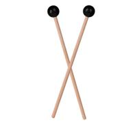 BIUDECO 2pcs Steel Tongue Drum Mallets with Wood Handles, Mini Ethereal Drumsticks for Performance and Practice, Rubber-tip Percussion Sticks Suitable for Steel Drum and Xylophone Random Style