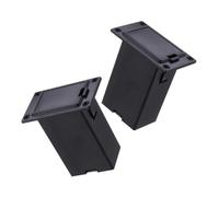 BIUDECO 2pcs Sturdy Black Battery Box for Guitar and Bass 9v Guitar Battery Holder with Plastic and Metal Material Portable and Easy to Use Storage Case for Performance and Ktv