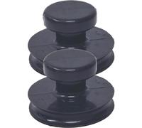 BIUDECO 2pcs Tibetan Holder Healing Lifting Suctions Black Bowl Portable Handles Suction Buddha Replacement Tools for Handle Nepal Accessories Spiritual Meditation Bowls Rubber Knob Tool