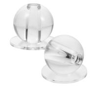 BIUDECO 2pcs Transparent Billiards Training Aid with Cue Alignment Tool Pool Stroke Exerciser for Straight Cue Path Snooker Practice Ball for Control and Fundamental Skill Improvement