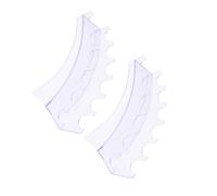 BIUDECO 2Pcs Transparent Desktop Storage Holders Acrylic Makeup Brush and Pen Organizer with Large Capacity Portable Display Stand for Office and Home