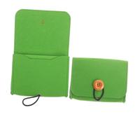 BIUDECO 2pcs Travel Essential Oil Bags Portable Organizer Pouch Lightweight Felt Storage for Bottles Protection and Friction Resistance in