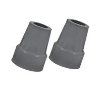 BIUDECO 2pcs Walking Cane Rubber Tips Non-Slip Crutch Replacement Covers Shock Absorbing Rubber Feet Pads for Adult Crutches Gray